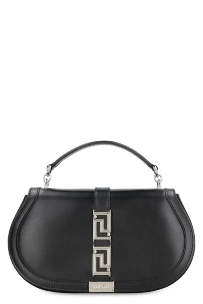 VERSACE VERSACE GRECA GODDESS LEATHER CROSSBODY BAG