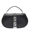 Versace Women's Greca Goddess Leather Crossbody Bag In Black