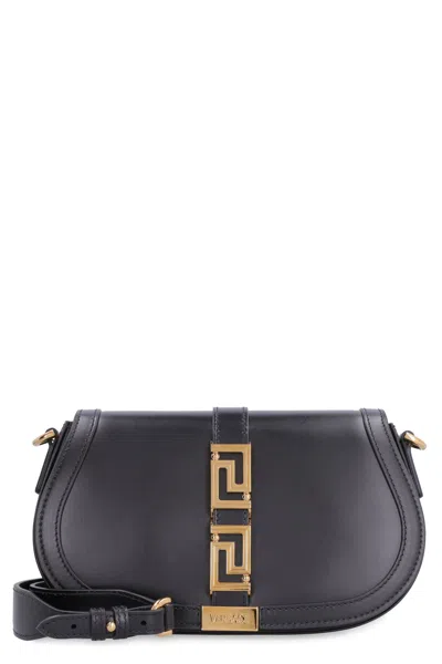 VERSACE GRECA GODDESS LEATHER CROSSBODY BAG