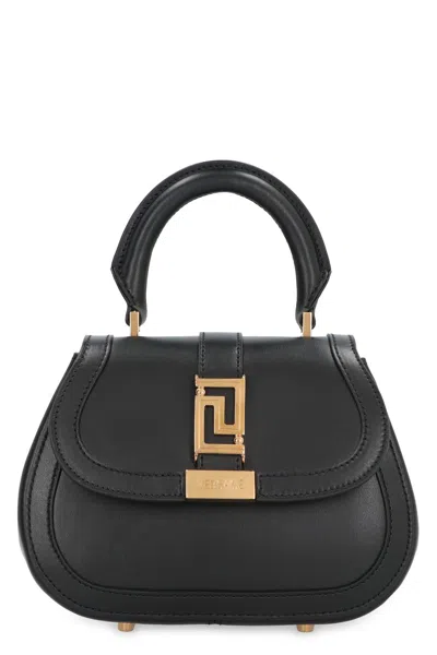 Versace Mini Greca Goddess Bag In 1b00v_black__gold