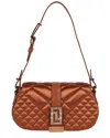 Versace Greca Goddess Quilted Satin Shoulder Bag