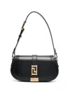Versace Greca Goddess Mini Shoulder Bag In Black