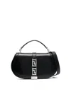 Versace Women's Greca Goddess Leather Crossbody Bag In Black