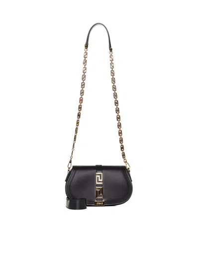 Versace Shoulder Bag In Black