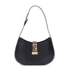 Versace Small Greca Goddess Hobo Shoulder Bag In Black
