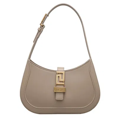 Versace Greca Goddess Small Hobo Bag In Gold