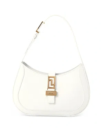 Versace Greca Goddess Small Shoulder Bag In Optical White/gold