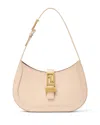 Versace Greca Goddess Small Shoulder Bag In Taupe/ Gold