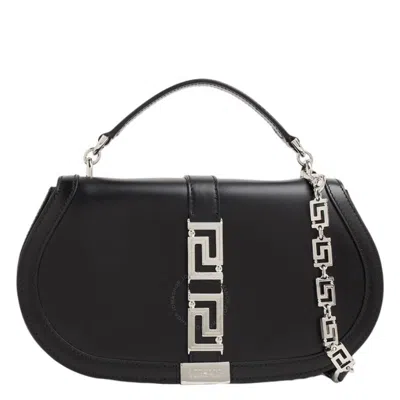 VERSACE VERSACE GRECA GODDESS SMOOTH LEATHER SHOULDER BAG