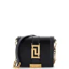 Versace Greca Goddess Wallet On Chain Leather Mini In Black