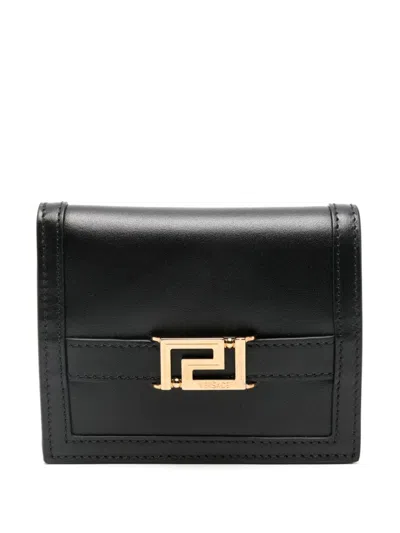 Versace Greca Godess Wallet In 黑色