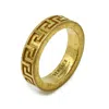 Versace Greca Gold Ring In Gold