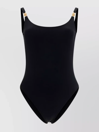 Versace Medusa Biggie One Piece Swimsuit In Black