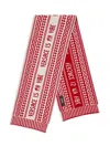 Versace Greca-intarsia Scarf In White