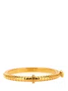Versace Geometric Hexagonal Pattern Bangle In Yellow