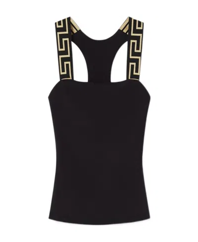 Versace Greca Key Top In Black