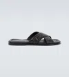 Versace Sandal La Greca In Black