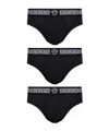 Versace Greca Logo Briefs In Black