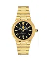 Versace Greca Logo Moonphase Watch In Gold