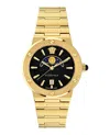 Versace Greca Logo Moonphase Watch In Gold