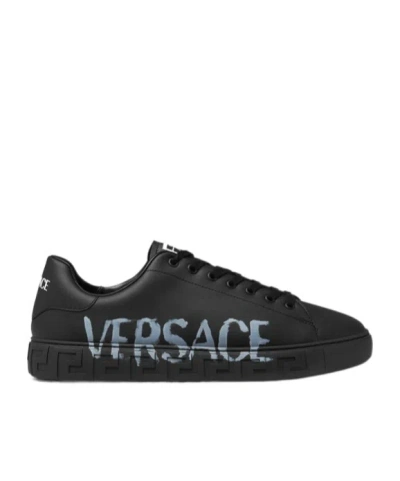VERSACE VERSACE GRECA LOW SNEAKERS WITH LOGO MOTIF