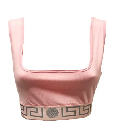 VERSACE GRECA LOGO-TRIMMED VEST
