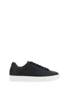 Versace Black Greca Sneakers In Black