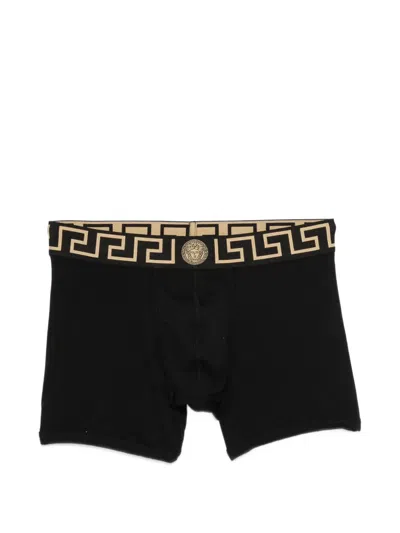 Versace Greca Medusa Boxers In Black
