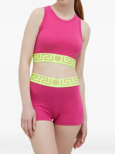 Versace Greca Medusa Top In Pink