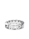 Versace Greca-motif Ring In Silver