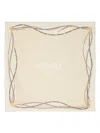 Versace Greca Nautical-print Silk Scarf In Neutrals