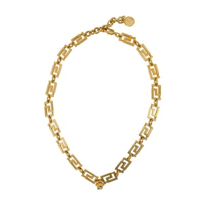 Versace Greca Necklace In Gold