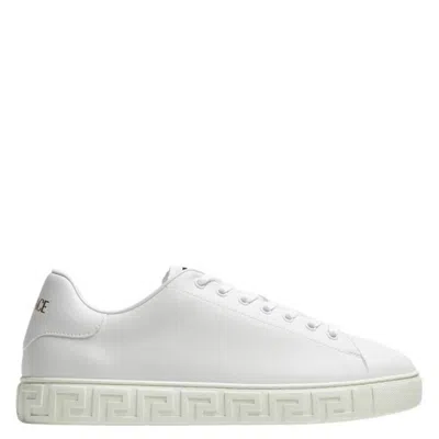 Versace Greca Nylon Low-top Sneakers In White