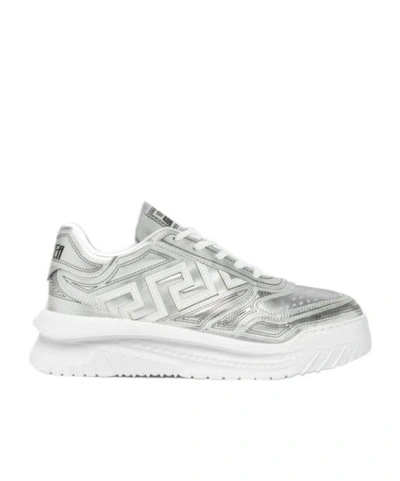 Versace Greca Odissea Sneakers In Gray