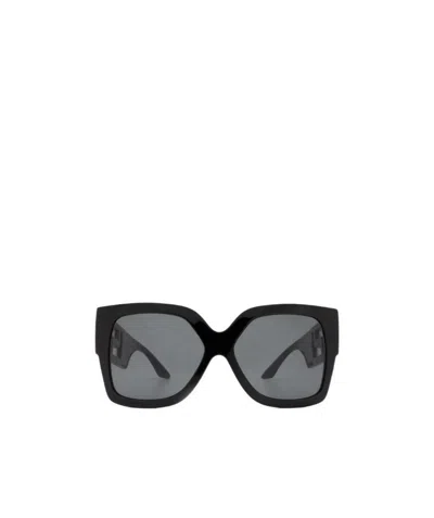 Versace Greca Oversized Sunglasses In Gray