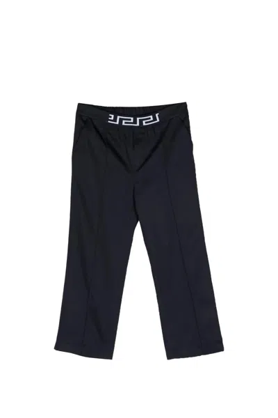 Versace Kids' Greca Pants In Blue