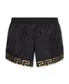 Versace Greca-pattern Deck Shorts In Black