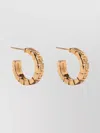 Versace Greca Pattern Hoop Earrings