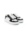 Versace Greca-pattern Panelled Sneakers In White