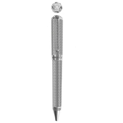 Versace Greca Pen In Silver