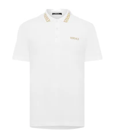 Versace Greca Polo Sn00 In White