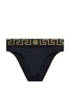 Versace Bikini Bottom With Greek Border Women In Black