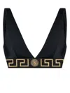 Versace Women Bikini Top With Logo Band