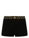 Versace Medusa Central Trunks Border Greca In Black