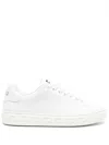 Versace Leather Sneakers With La Greca Motif