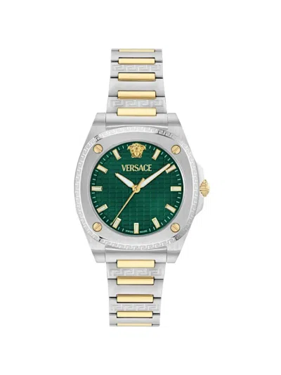 Versace Greca Pulse 38mm Watch In Transparent