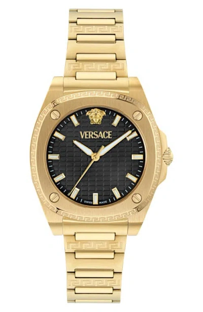 Versace Greca Pulse Goldtone Bracelet Watch, 36mm