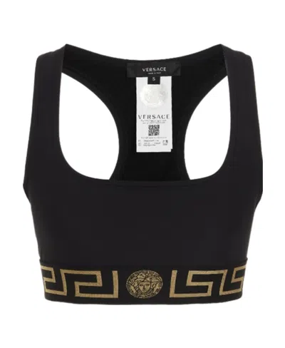 VERSACE VERSACE MEDUSA MOTIF SCOOP-NECK BRA