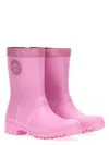 Versace Medusa-embossed Wellies In Pink