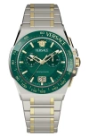 Versace Greca 43mm Watch In Green
